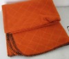 Embossed polar fleece blanket