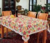 Embossed &shiny pvc Tablecloth