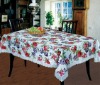 Embossed &shiny pvc Tablecloth