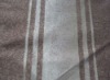 Embossed shiny stripe curtain fabric