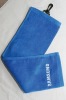 Embroidered Golf Towel with Plastic Swivel Clip