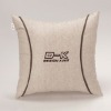 Embroidered Logo and Linen Fabric and PP Cotton Auto Cushion