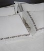 Embroidered and jacquard hotel pillow case