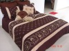 Embroidered comforter bedding set
