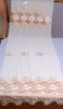 Embroidered curtain fabric