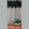 Embroidered fabric patch mosaic curtains and draperies
