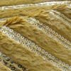 Embroidered fur fabric / feather like fabric