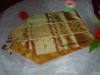 Embroidered satin table Runner