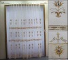 Embroidered voile curtain