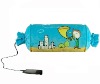 Embroidery Ipod MP3 music travel pillow with built-in speakers