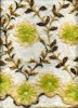 Embroidery Mesh fabric new design with chiffon flowers