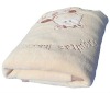 Embroidery animal baby blanket