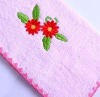 Embroidery bath towel