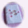 Embroidery bath  towel
