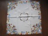 Embroidery cutwork table cover