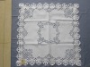 Embroidery  flower design table cloth