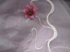 Embroidery organza fabric for curtain or decoration