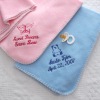 Embroidery polar fleece baby blanket