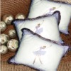 Embroidery pure cotton pillow cushion case --Ballet Girl