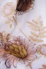 Embroidery textile curtain fabric