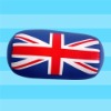 English flag design printed cushion