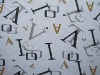 English words printed design cushion fabric