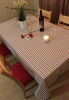 Europe style stripe yarn dyed dining table linen  table cloth