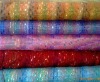 Excellent colorful organza fabric