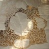 Exquisite floral embroidered table cloth / table cover
