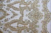Fabric Embroidery with diamonds for dress