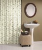 Fabric shower curtain