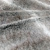 Fake fur bonding black suede fabric