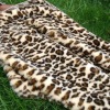 Fake jaguar fur fabric,bonding with foiled suede