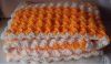 Fancy Hand made Knit Crochet Baby Blanket
