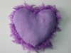 Fancy Heart Feather Cushion