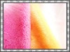 Fashion 100%polyester pink peach velvour fabric for sofa