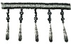 Fashion Curtain metal bead tassel