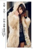 Fashion Hooded Fox Fur Coat