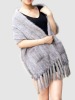 Fashion Mink Fur Knitted Ladies Shawl !!!
