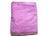 Fashion Purple color woven JACQUARD towel