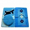 Fashion carpet acrylic bath mat set