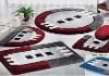 Fashion carpet acrylic bath mat set