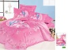 Fashion design 100% cotton bedding set bed sheets modern lady printed