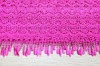 Fashion fabric polyester yarn embroidery with sequin water-soluble