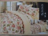 Fashion flower 100% cotton bed sheet set