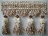 Fashion hi-quality polyester curtain tassel fringe