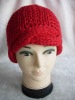 Fashion lady red knitted hat