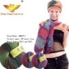 Fashion lady scarf knitting dyed wool fancy yarn