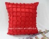 Fashion polyester square handmade elastic pleated cushion & cushion cover & pillow & pillow case
