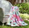 Fashion printed coral fleece  blanket